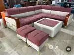 Premium quality L shape sofa set available in starf premium furniture