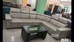 LUXURIOUS MODEL L SHAPE SOFA WITH DIAMOND STITCHING ADJUSTABLE HADRESS