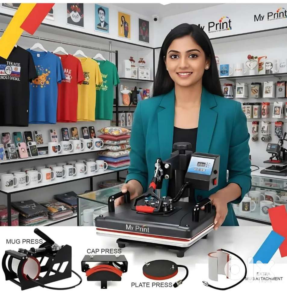 MY PRINT  Heat Press 5 in 1 Digital Multi Functional