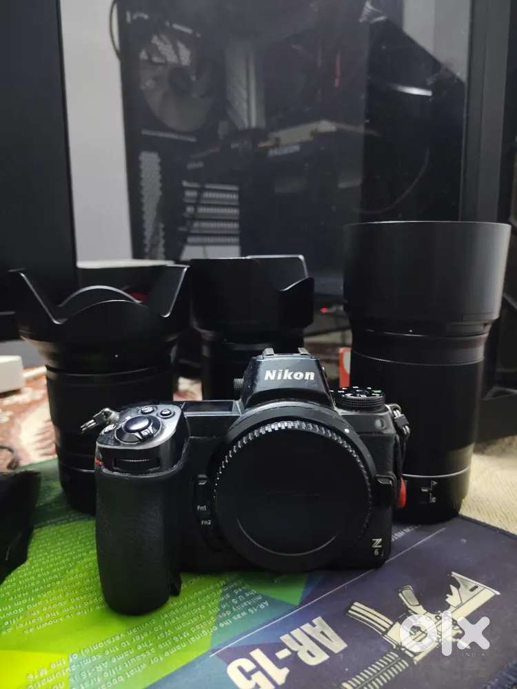 Nikon z6 24-70 35mm 1.8 85mm 1.8 good condition only for photography