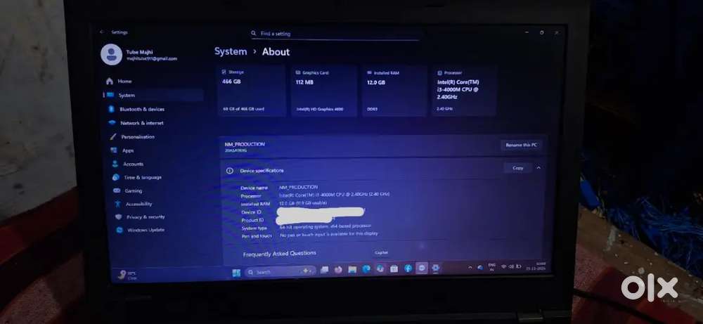 Lenovo ThinkPad l440 12gb/500gb