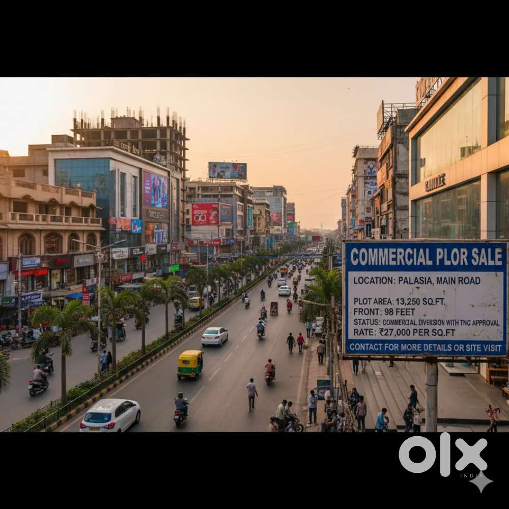 Commercial Plot with TNC Approval at Palasia Main Road
