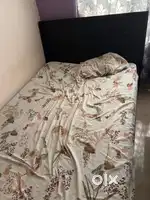 Bed with mattress