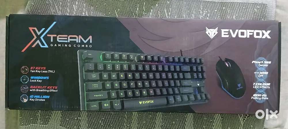 EvoFox X‑Team Gaming Keyboard + Mouse Combo – Very Good Condition