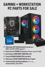 Gaming + Workstation PC Parts Combo (i5 4th Gen, 16GB RAM, SSD,Cabinet