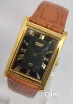 SEIKO SLIM SQ QUARTZ ROMAN NUMBER JAPAN MADE WRIST WATCH TANE STRAP