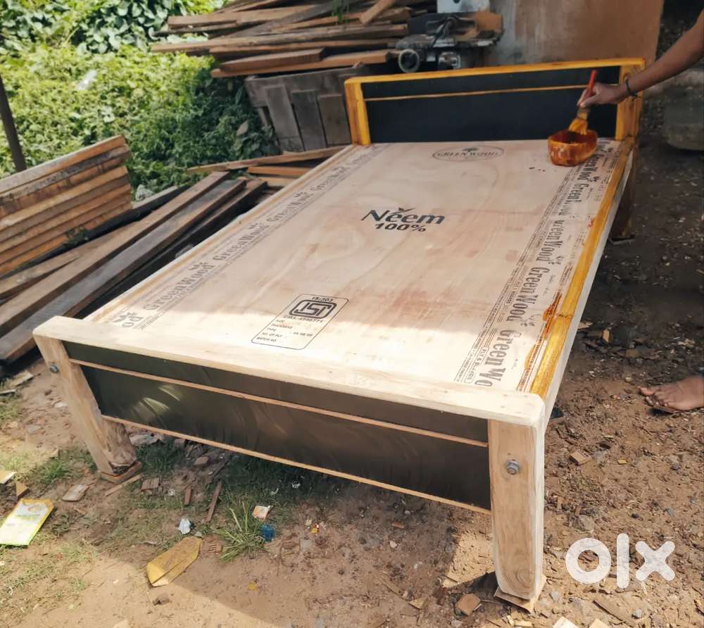 Brand new teak wood double cot  4by6 bed