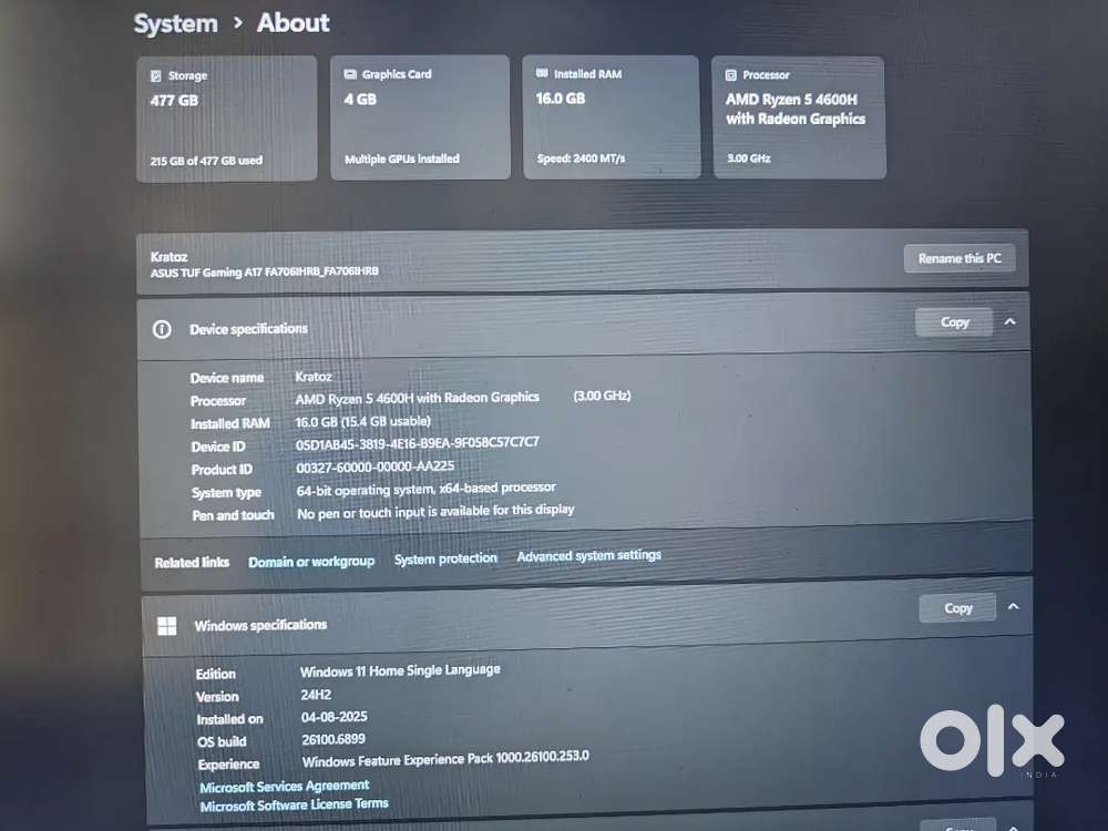 Gaming Laptop for Sale