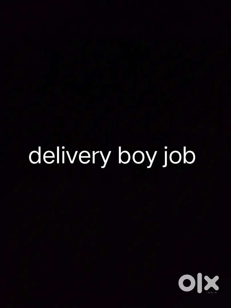 Delivery boy job