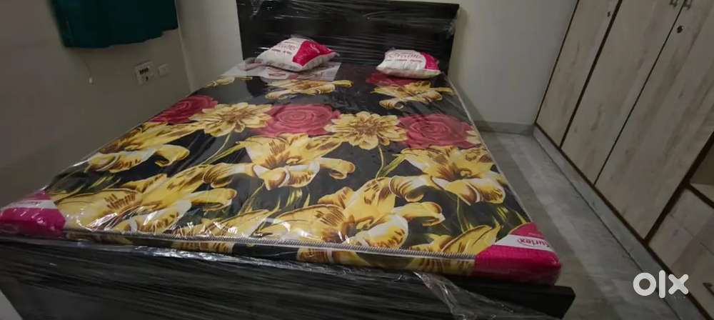 Brand new queen size cot with mattress at affordable price