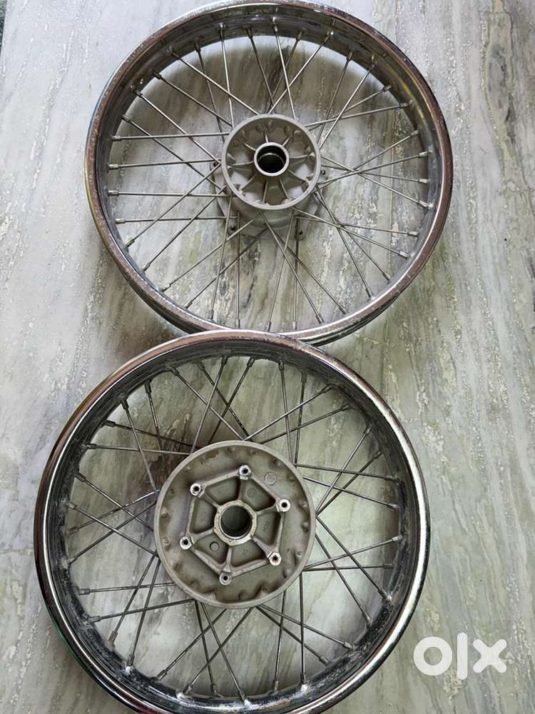 Royal Enfield Classic 350 Original Spoke Wheel Set – Front + Rear.