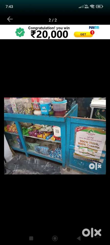 Shop front counter