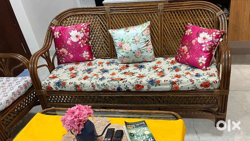 Cane sofa set