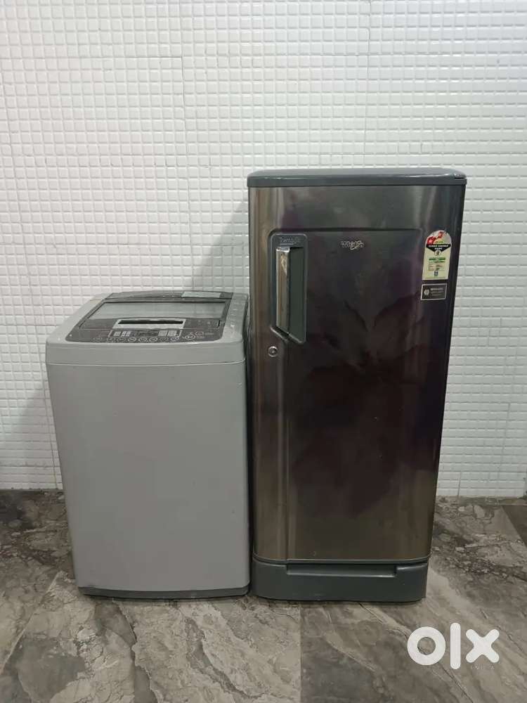 Ios 5152 Lg topload and Whirlpool single door refrigerator