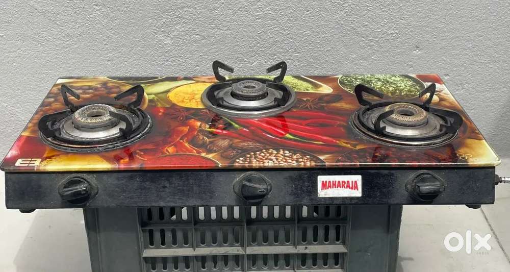 Maharaja Glass Top 3 Burner Gas Stove