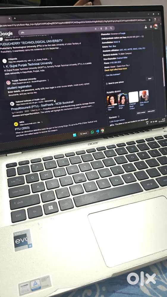 Acer swift 3 16GB 512 SSD OLED