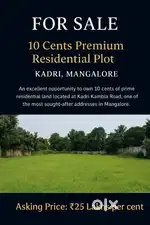 FOR SALE: 10 Cents Premium Residential Plot – Kadri, Mangalore