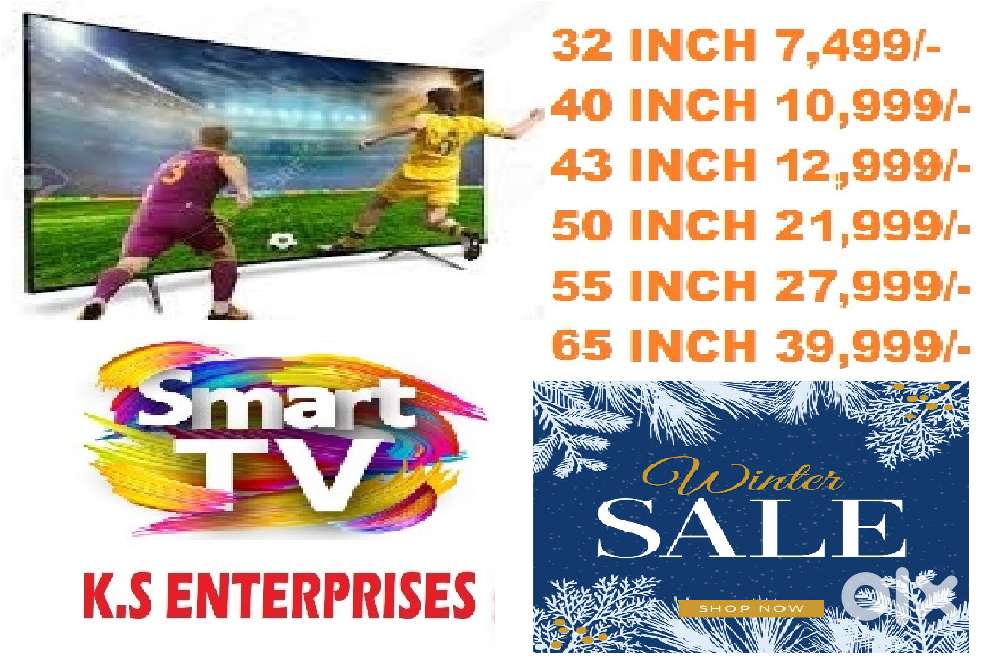 WINTER SPECIAL SALE 40 INCHES  SMART, 4K UHD LED TV IN 10,999 ONLY.