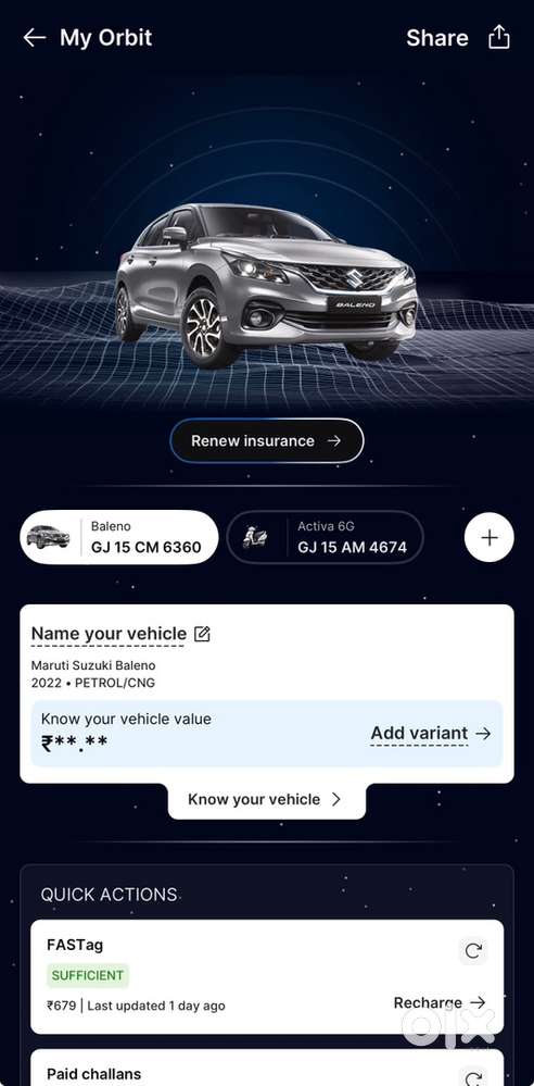 Maruti Suzuki Baleno 2022 CNG & petrol