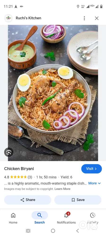I wanted job vg non vg dum biriyani mastar 3 to 6 yes experience