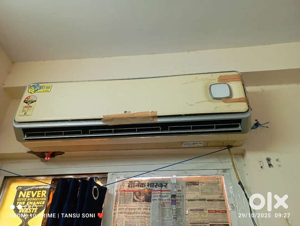 1.5 ton second hand ac plus cooler with 2 chairs