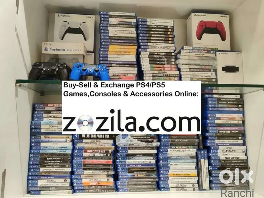 PS4/PS5/Xbox/Nintendo Games,Consoles & Accessories Buy-Sell Ranchi