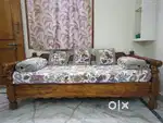 Diwan cot with Bed and Pillows