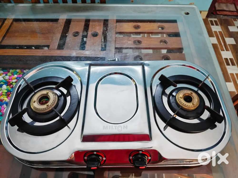 Milton 2-Burner Gas Stove – Excellent Condition  Used Only 1 Month