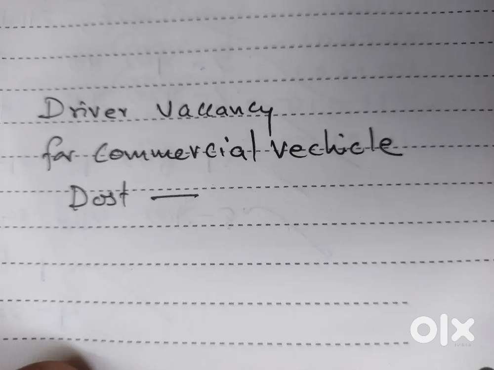 Commercial vehicle Driver