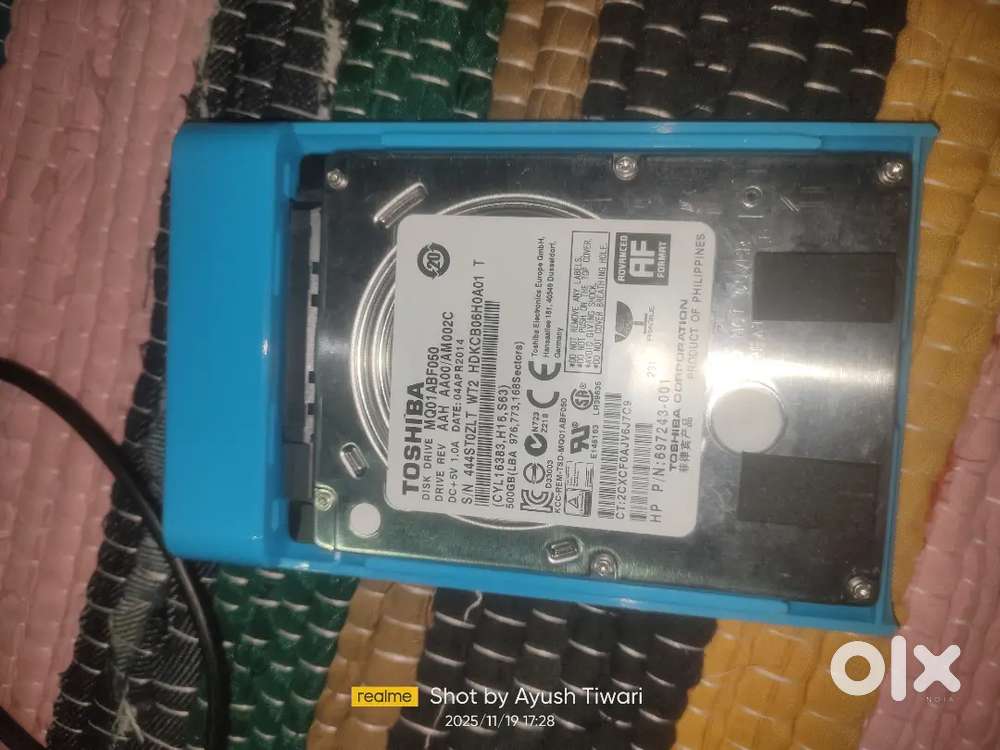 500 gb hard disk with external enclosure