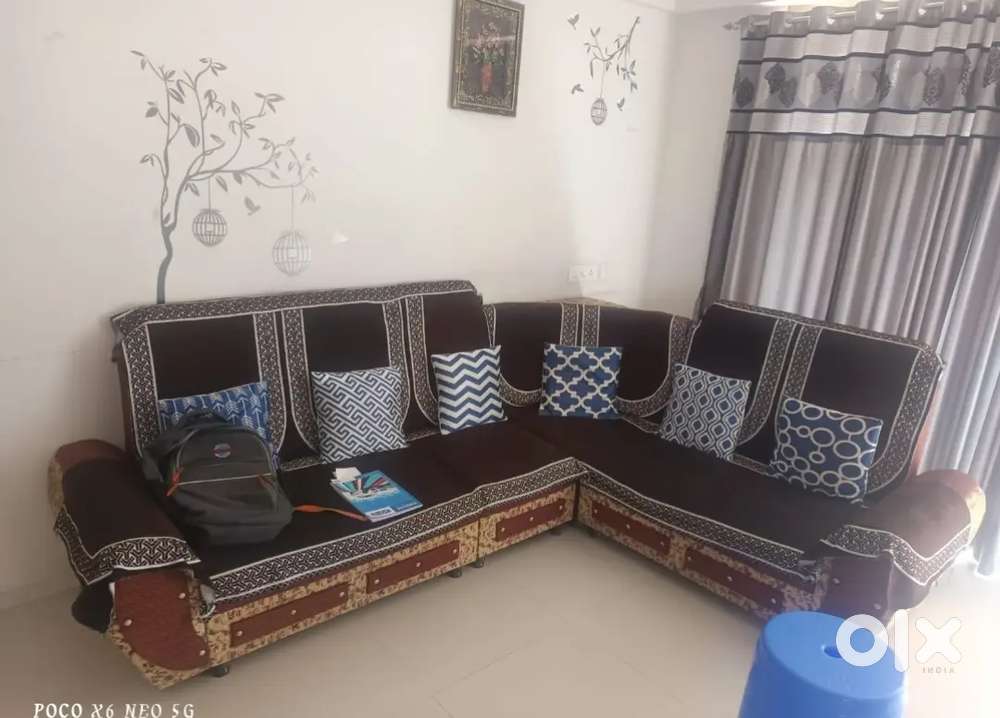 7 seater L shape sofa