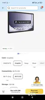 Samsung Tab A9+ 5G 8/128 - New and Seal packed