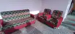 3 seater + 2 single seater rexin sofa