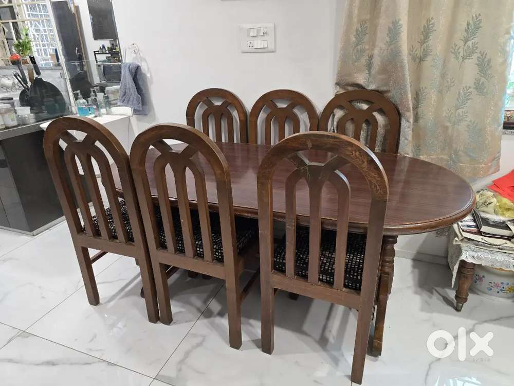 6 seater solid teak wood sofa set