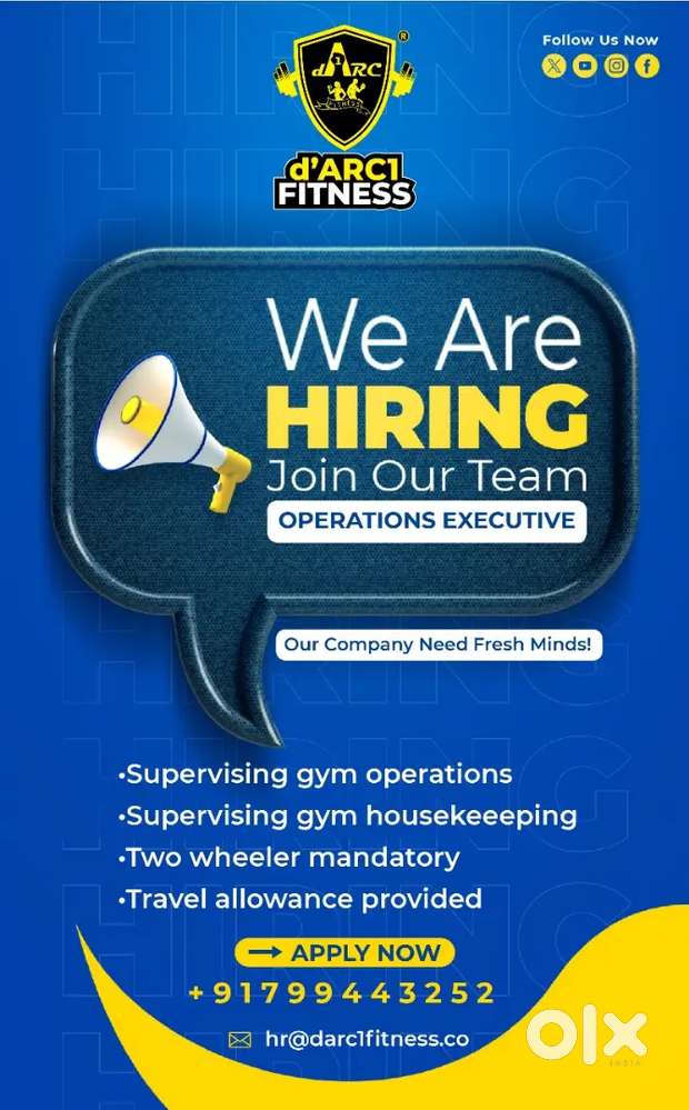 Operations executive (salary+Travel allowance)