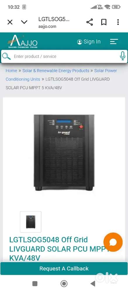 On conditions inverter 5 kilo Watts