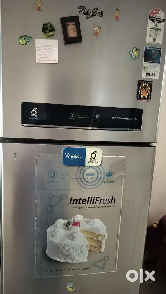 Whirlpool double door fridge 320 liters