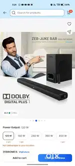 ZEBRONICS ZEB- JUKE BAR 9000 PRO DOLBY