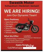 Urgent Requirement for Two wheeler showroom