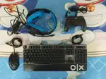 Ant-Esports Gaming Keyboard, Mouse, Game Pad & Zebronics Headphone
