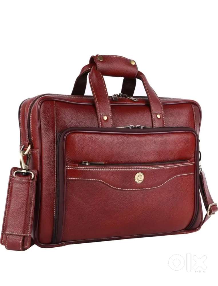 100% genuine leather office/ travel bag