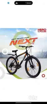 Hero next 23j dual disc brake 10 gear.