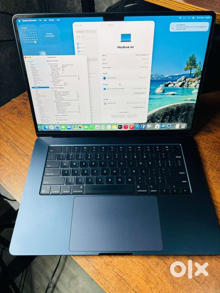 MacBook Air M2 – 15”. 8GB 256GB.  AppleCare+ Valid Till: 3 July 2026