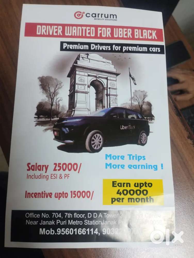 Uber black driver hiring