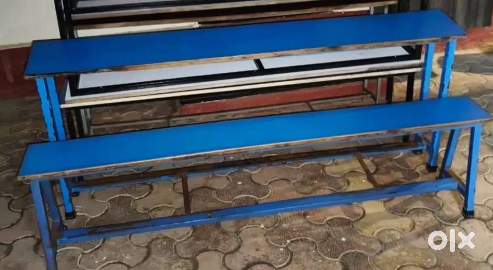 School Desk And Benches