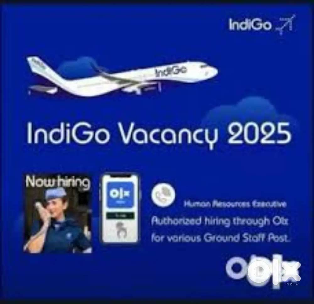 Urgent requirements for ground staff job in Indigo airline