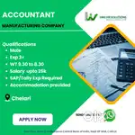 Accountant for manufacturing company