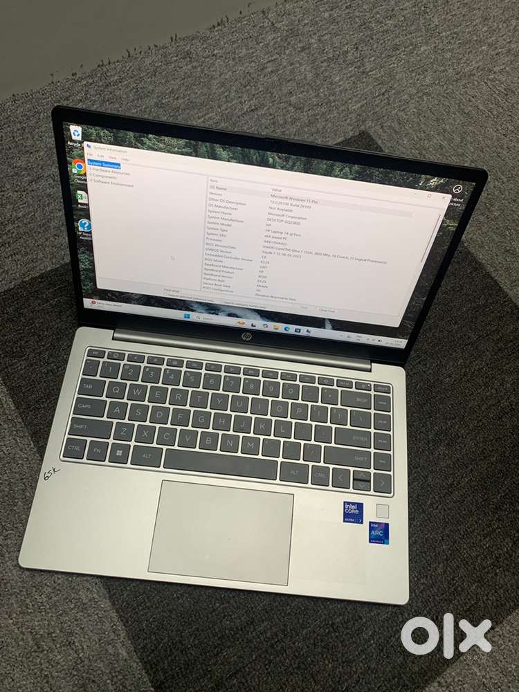 Hp /Ultra 7 laptop/16GB RAM/512GB SSD/Less used /Neat Condition