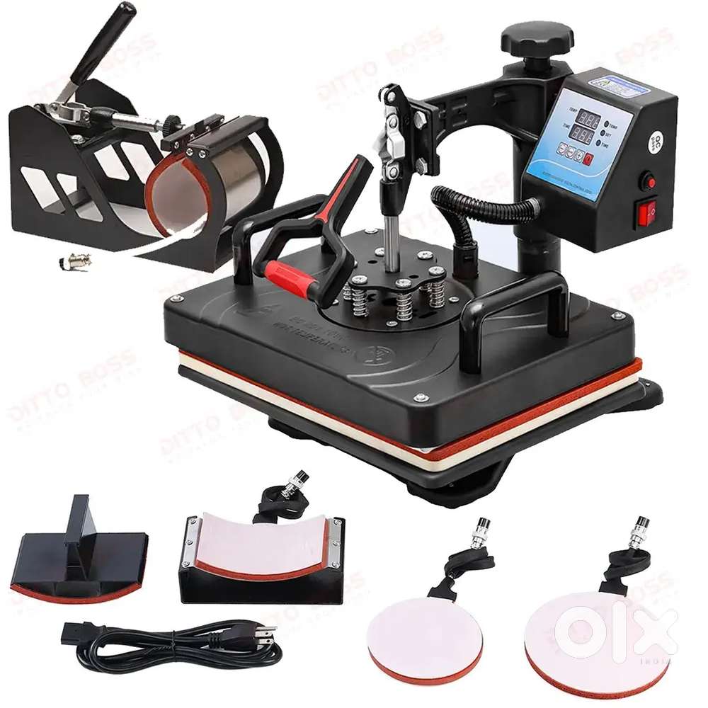 T-Shirt Heat Press Combo Machine  5 in 1  Printing Business Setup