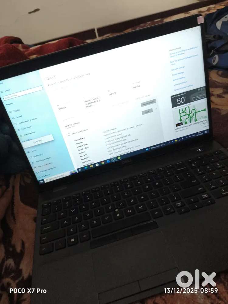 DELL LAPTOP 8GB RAM 447 STORAGE